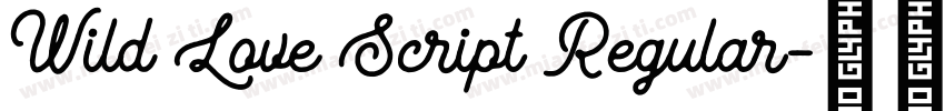 Wild Love Script Regular字体转换